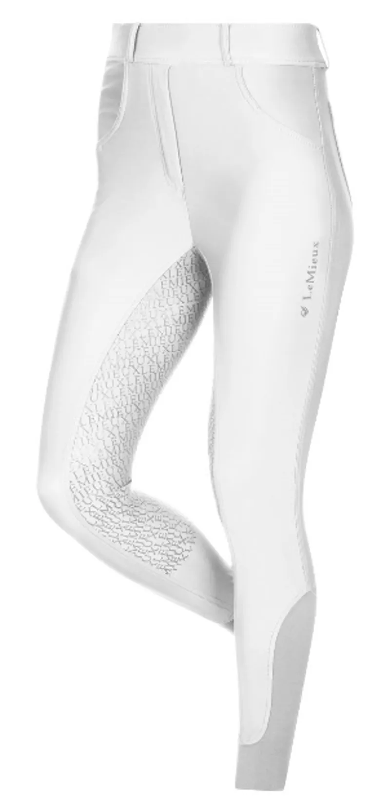 LeMieux Demi Pull On Bregging Full Seat White